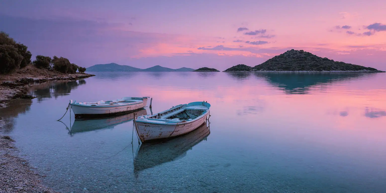 Whitewashed architecture overlooking the Aegean